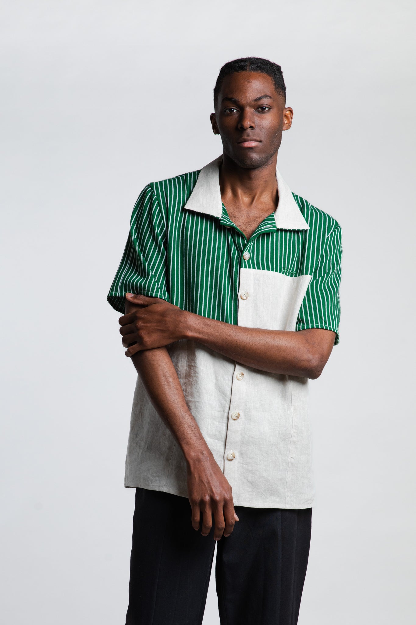 Chemise en lin "Jepetto"  | Vert